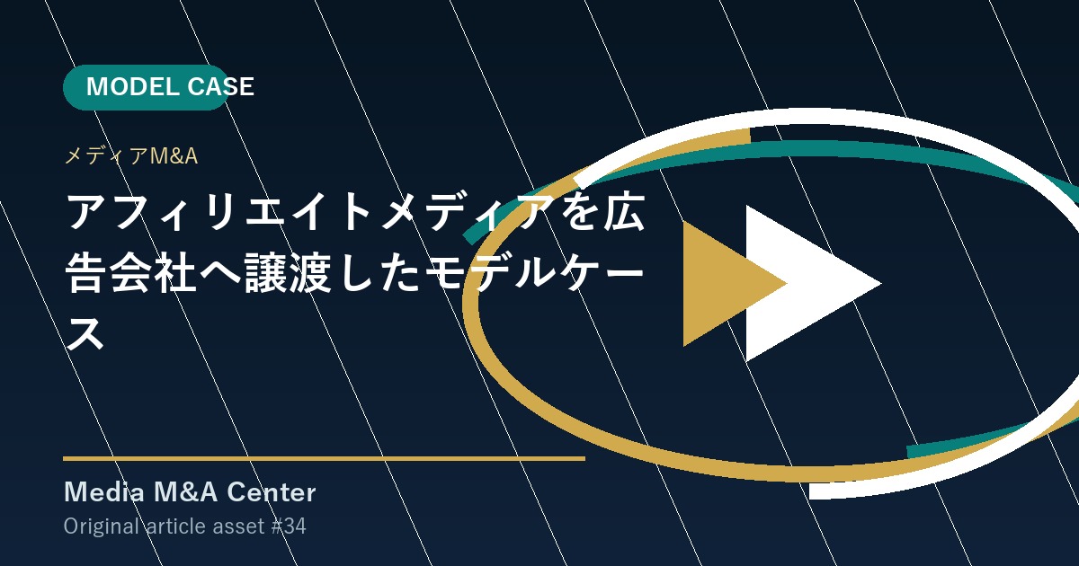 アフィリエイトメディアを広告会社へ譲渡したモデルケース アイキャッチ画像