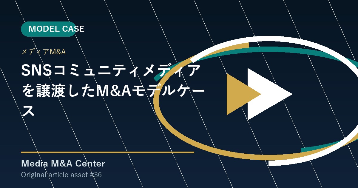 SNSコミュニティメディアを譲渡したM&Aモデルケース アイキャッチ画像