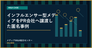 インフルエンサー型メディアをPR会社へ譲渡した匿名事例のアイキャッチ画像