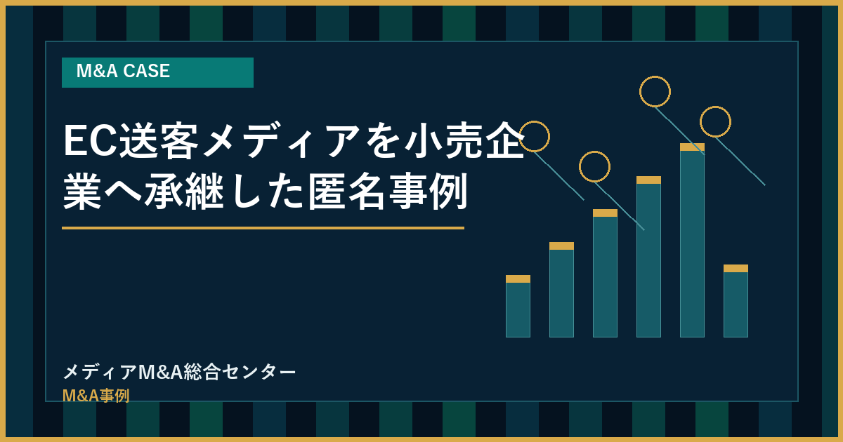 EC送客メディアを小売企業へ承継した匿名事例のアイキャッチ画像