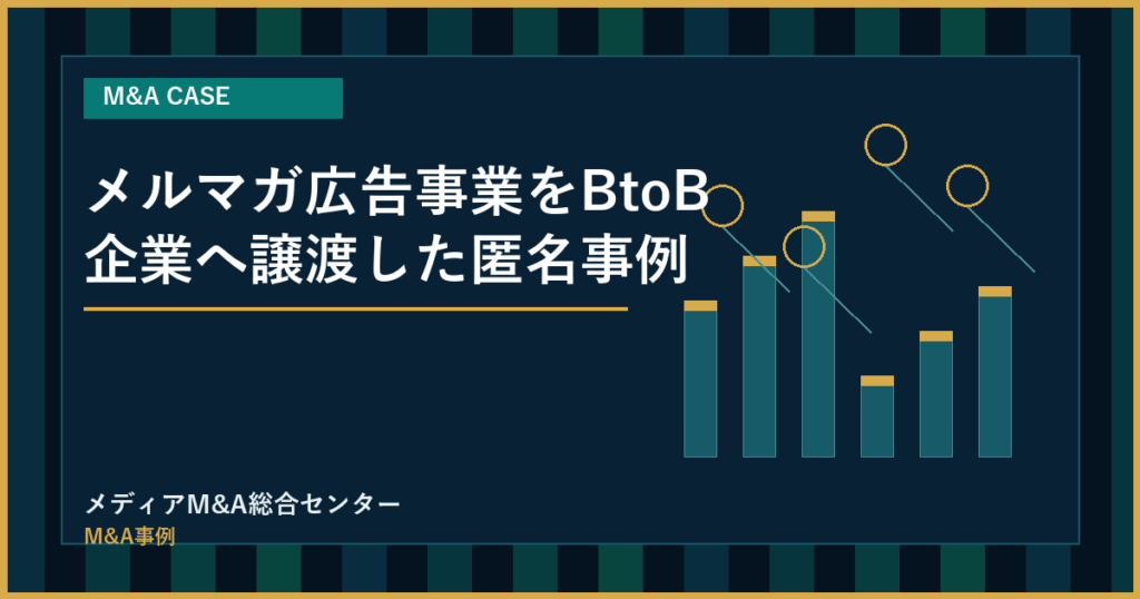 メルマガ広告事業をBtoB企業へ譲渡した匿名事例のアイキャッチ画像