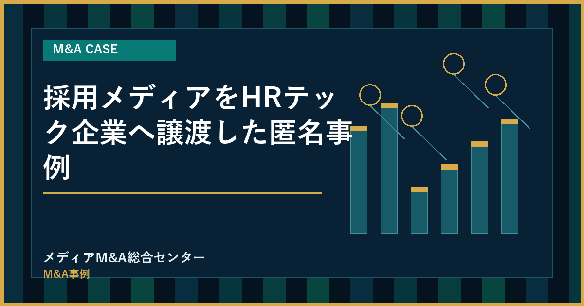 採用メディアをHRテック企業へ譲渡した匿名事例のアイキャッチ画像