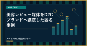 美容レビュー媒体をD2Cブランドへ譲渡した匿名事例のアイキャッチ画像