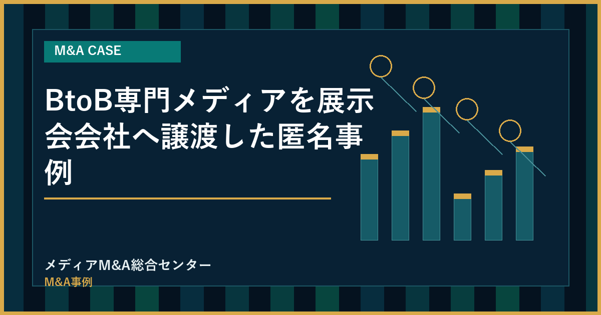 BtoB専門メディアを展示会会社へ譲渡した匿名事例のアイキャッチ画像
