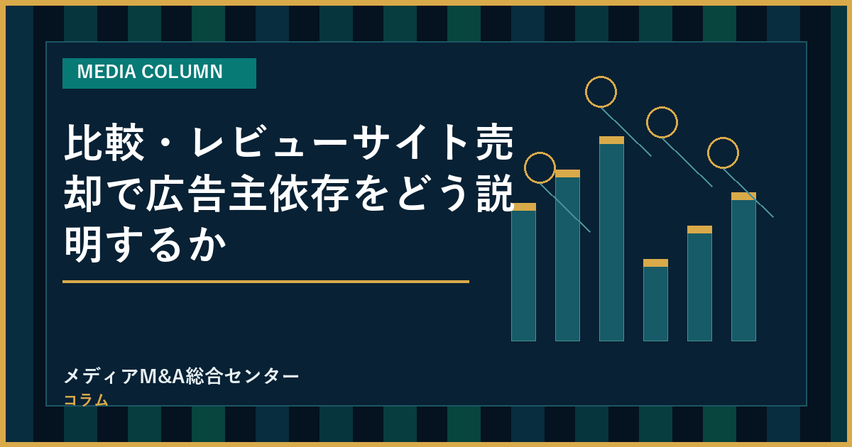 比較・レビューサイト売却で広告主依存をどう説明するかのアイキャッチ画像