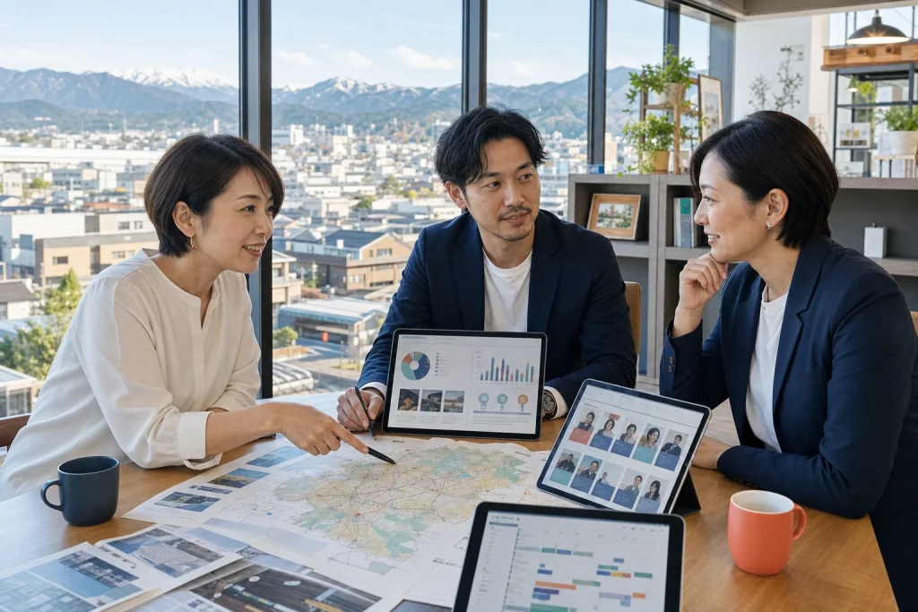 地域ポータル事業承継で地域情報と事業データを確認する関係者
