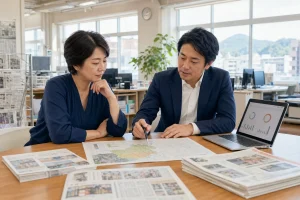 地域メディア売却を検討する経営者と承継候補者