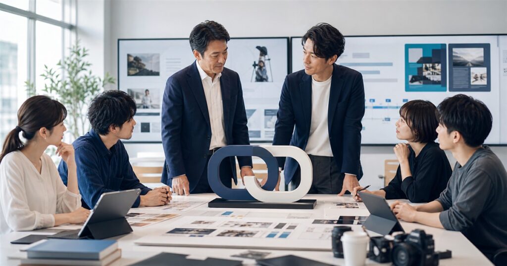 コンテンツ制作会社 M&Aの事業承継と企業価値評価を話し合う制作チーム