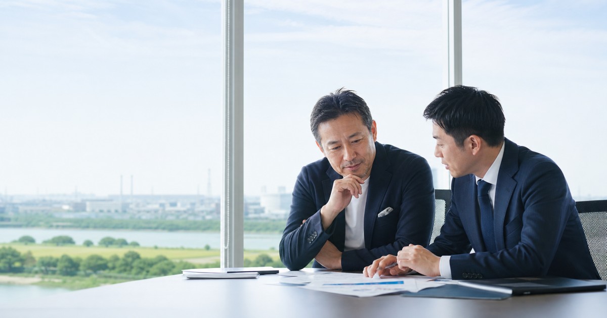 川崎 メディア M&Aで地域媒体の事業承継を相談する経営者とアドバイザー