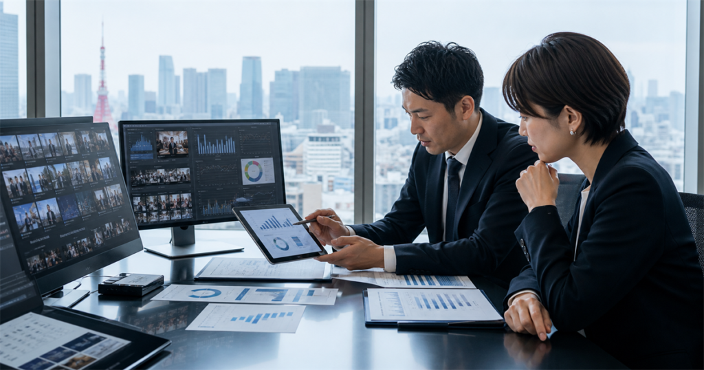 東京 メディア M&Aの価値評価と事業承継を相談するビジネスイメージ